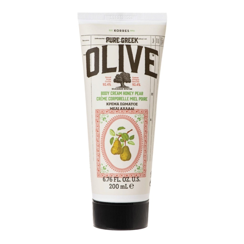New KORRES Olive Body Cr3am with Honey and Pear